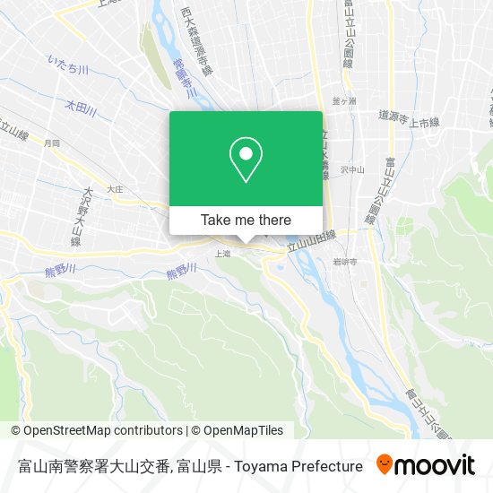 富山南警察署大山交番 map
