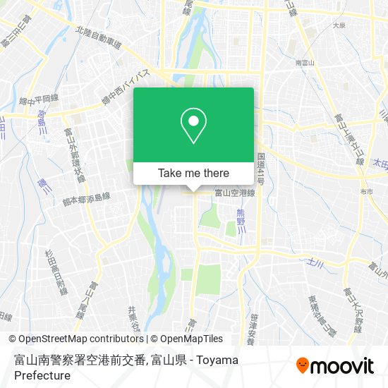 富山南警察署空港前交番 map