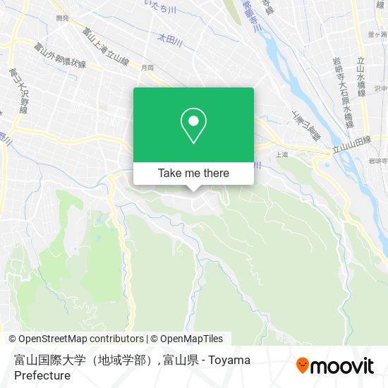 富山国際大学（地域学部） map