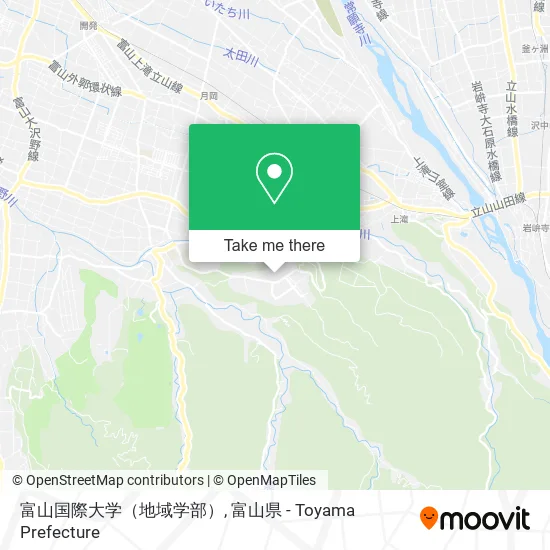 富山国際大学（地域学部） map
