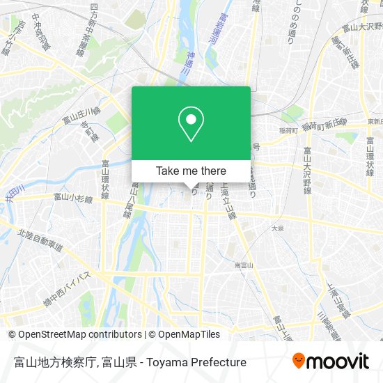 富山地方検察庁 map