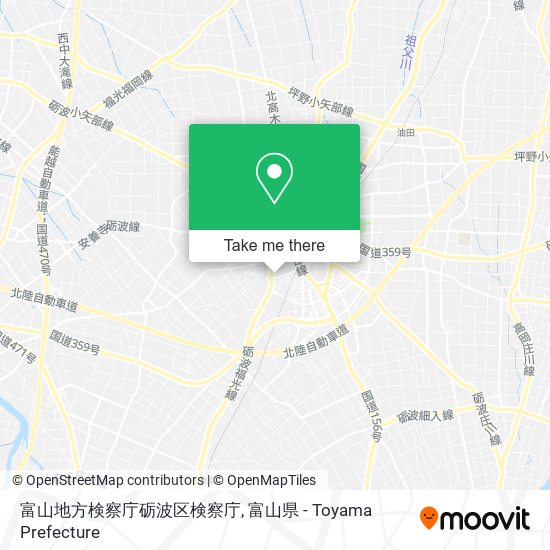 富山地方検察庁砺波区検察庁 map
