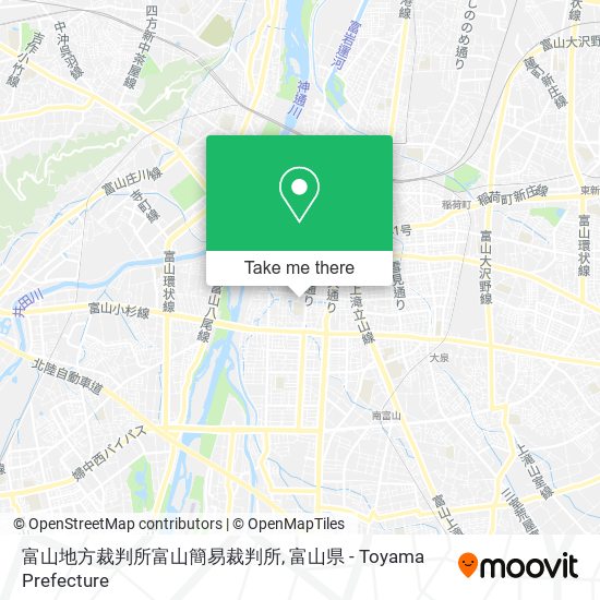 富山地方裁判所富山簡易裁判所 map
