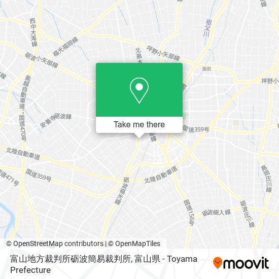 富山地方裁判所砺波簡易裁判所 map