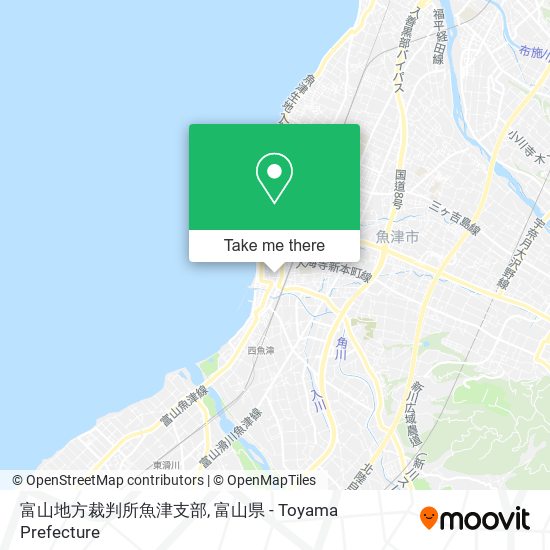 富山地方裁判所魚津支部 map