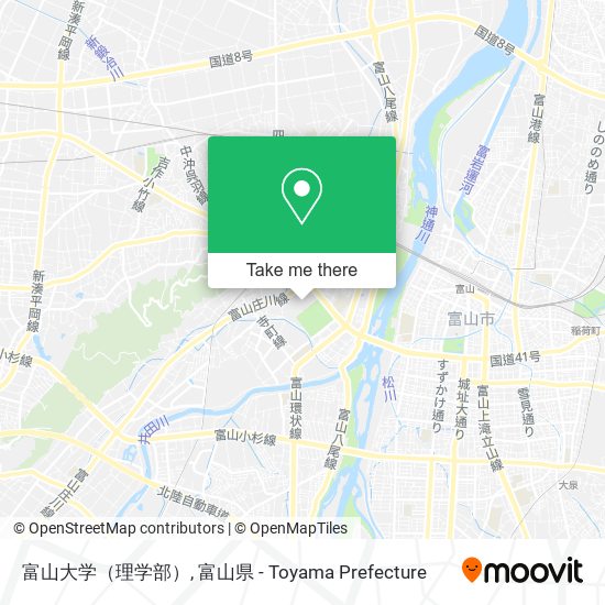 富山大学（理学部） map