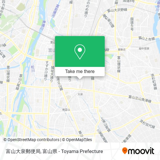 富山大泉郵便局 map