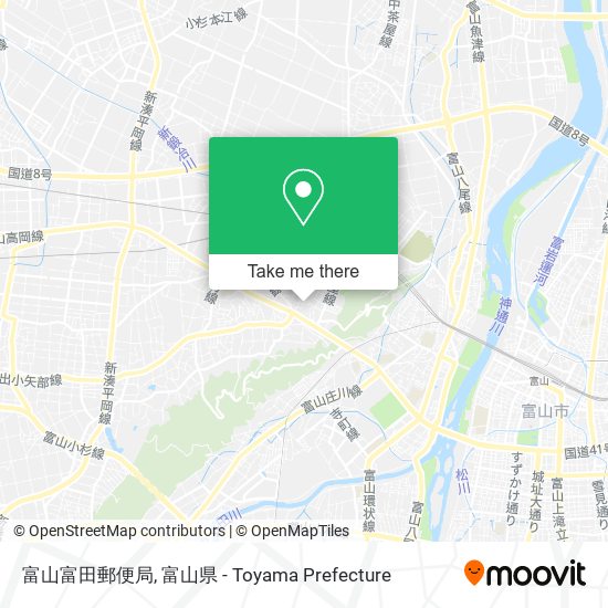富山富田郵便局 map
