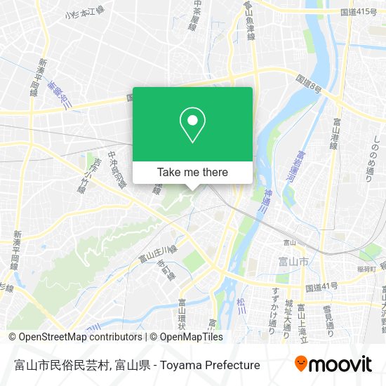 富山市民俗民芸村 map