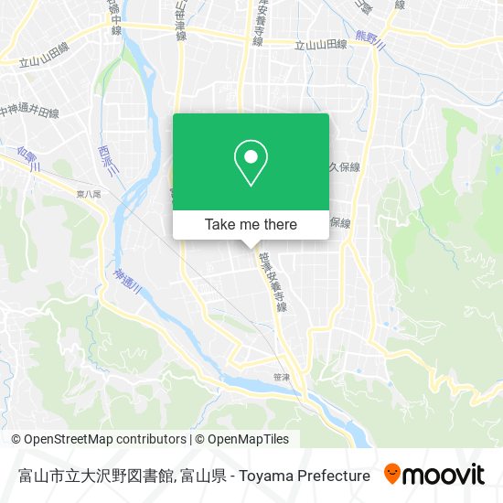 富山市立大沢野図書館 map