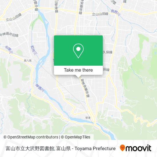 富山市立大沢野図書館 map