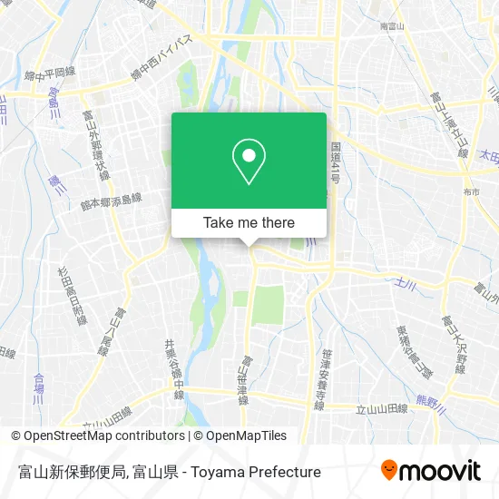 富山新保郵便局 map