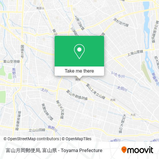 富山月岡郵便局 map