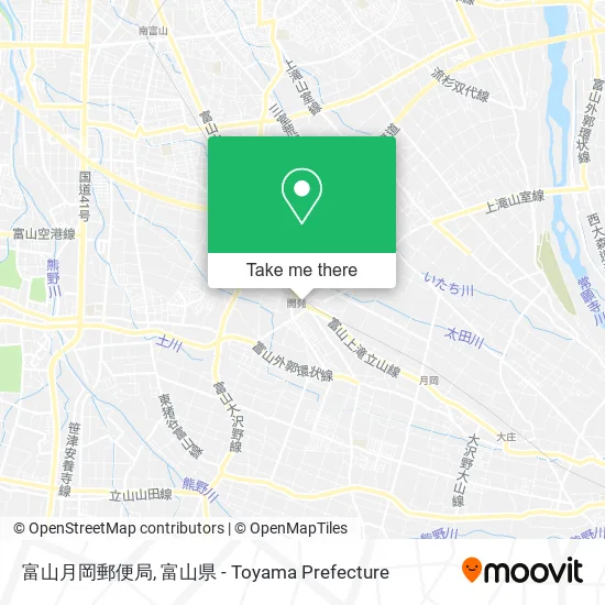 富山月岡郵便局 map