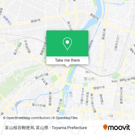 富山桜谷郵便局 map