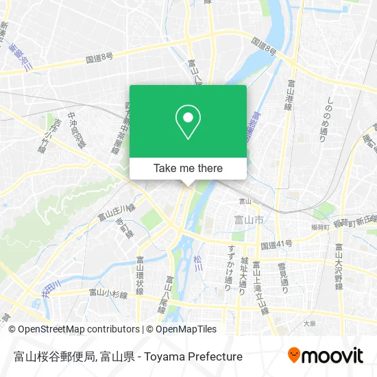 富山桜谷郵便局 map