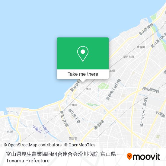 富山県厚生農業協同組合連合会滑川病院 map
