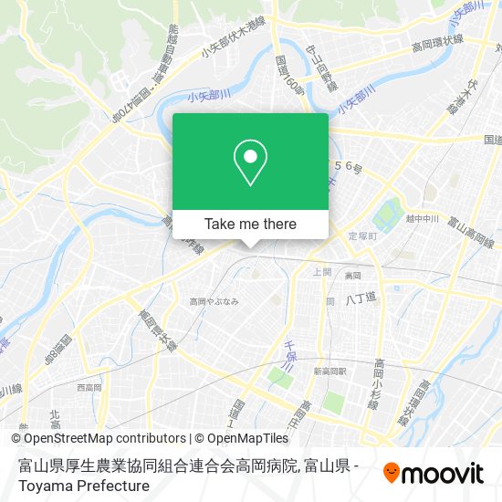 富山県厚生農業協同組合連合会高岡病院 map