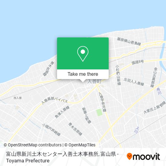 富山県新川土木センター入善土木事務所 map