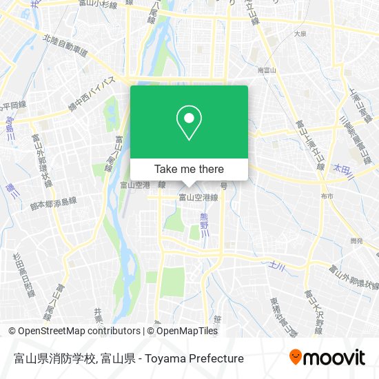 富山県消防学校 map