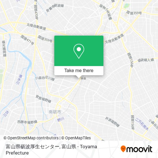 富山県砺波厚生センター map