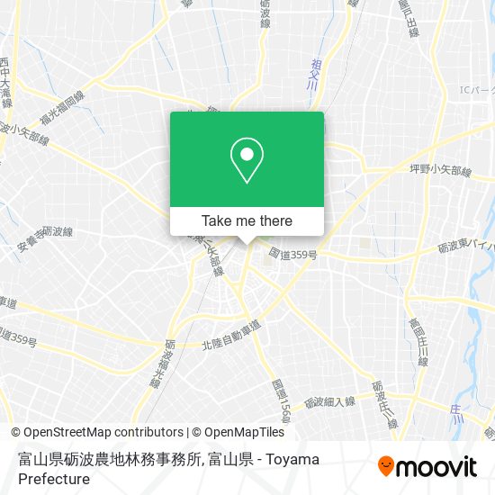 富山県砺波農地林務事務所 map