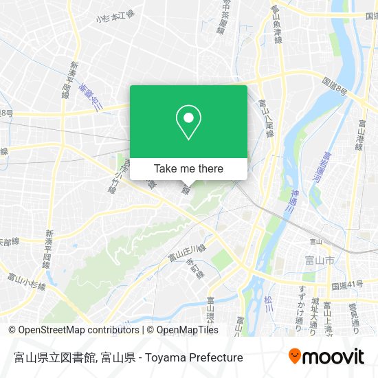 富山県立図書館 map