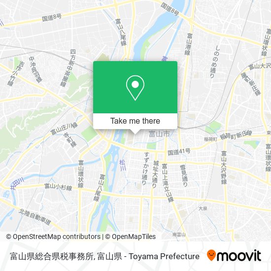 富山県総合県税事務所 map