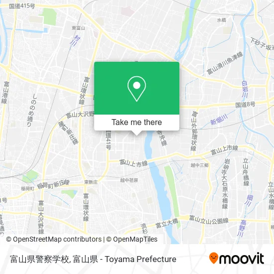 富山県警察学校 map