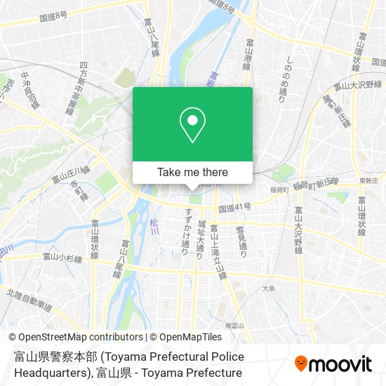 富山県警察本部 (Toyama Prefectural Police Headquarters) map