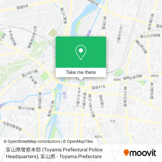 富山県警察本部 (Toyama Prefectural Police Headquarters) map