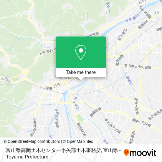 富山県高岡土木センター小矢部土木事務所 map