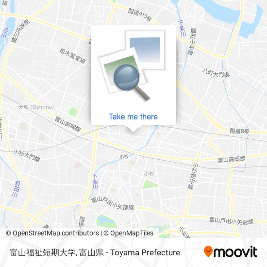 富山福祉短期大学 map