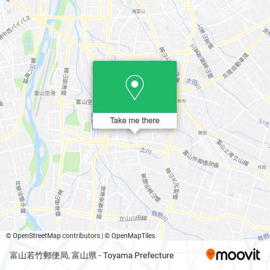 富山若竹郵便局 map
