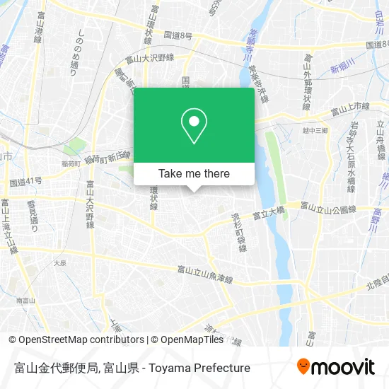 富山金代郵便局 map