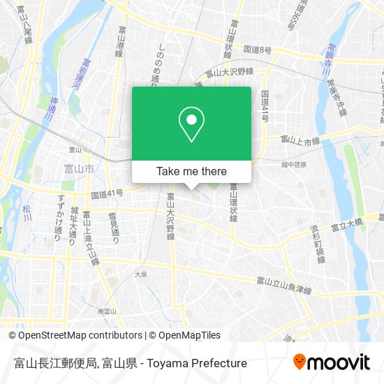 富山長江郵便局 map