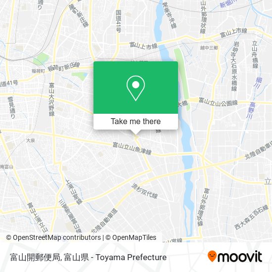 富山開郵便局 map