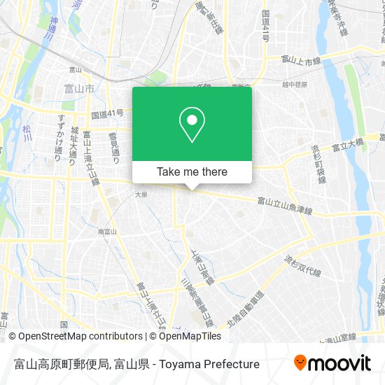 富山高原町郵便局 map