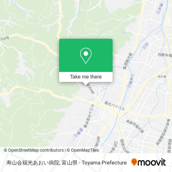 寿山会福光あおい病院 map