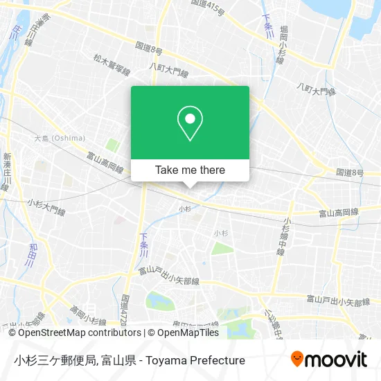 小杉三ケ郵便局 map