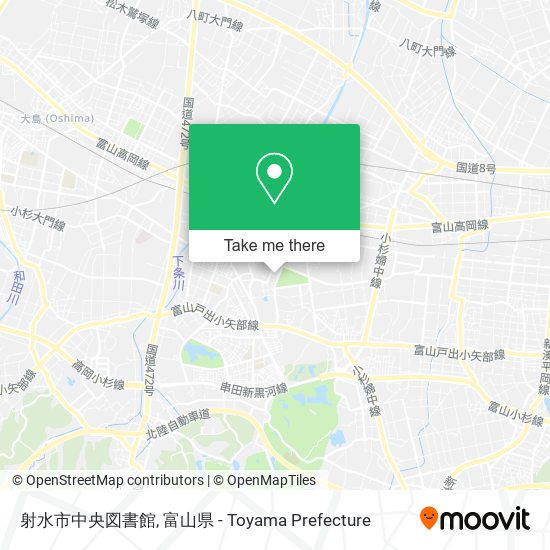 射水市中央図書館 map