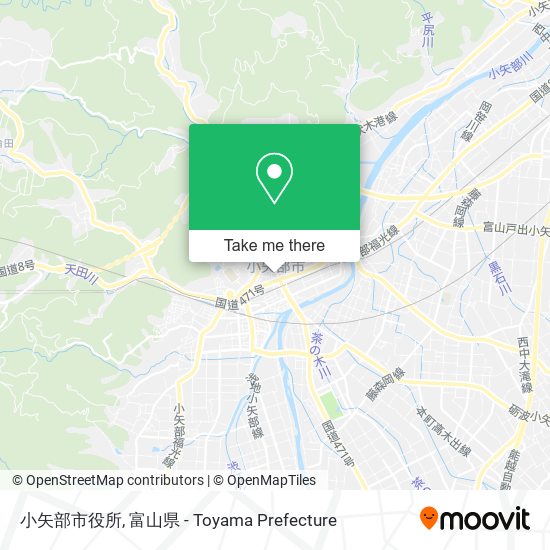 小矢部市役所 map