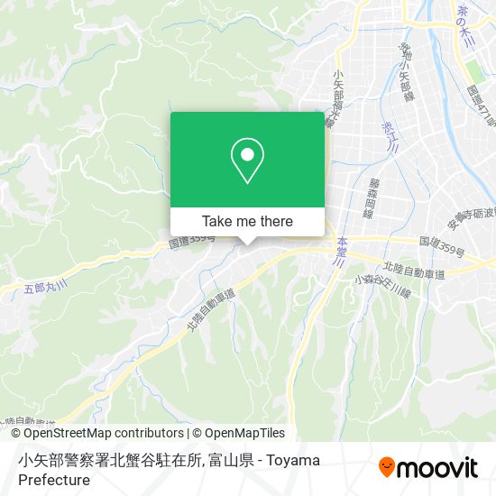 小矢部警察署北蟹谷駐在所 map