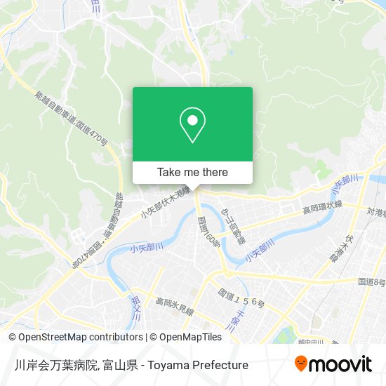 川岸会万葉病院 map
