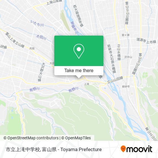 市立上滝中学校 map