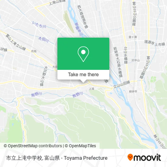 市立上滝中学校 map