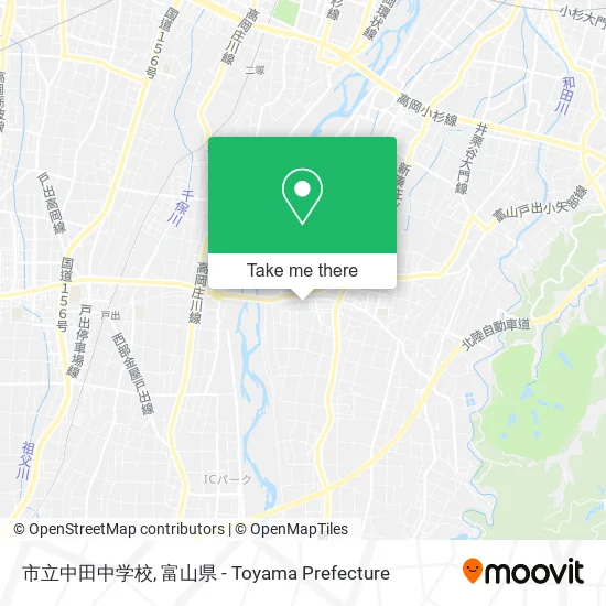 市立中田中学校 map