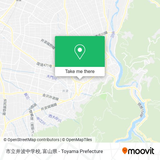 市立井波中学校 map