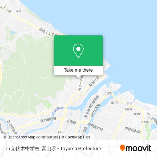 市立伏木中学校 map