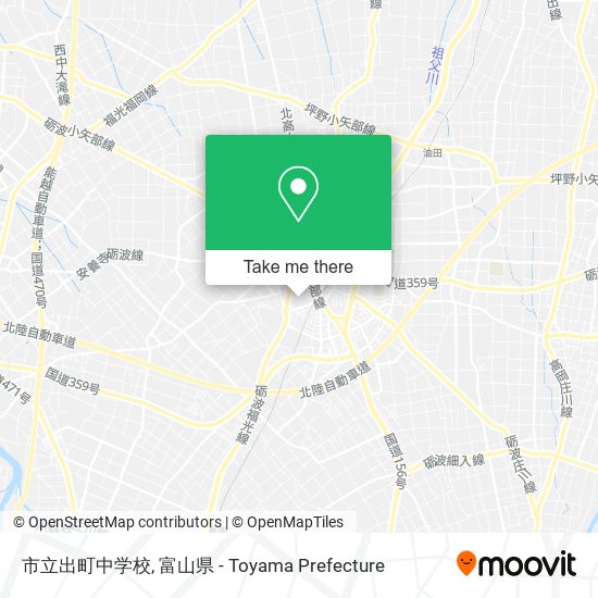 市立出町中学校 map